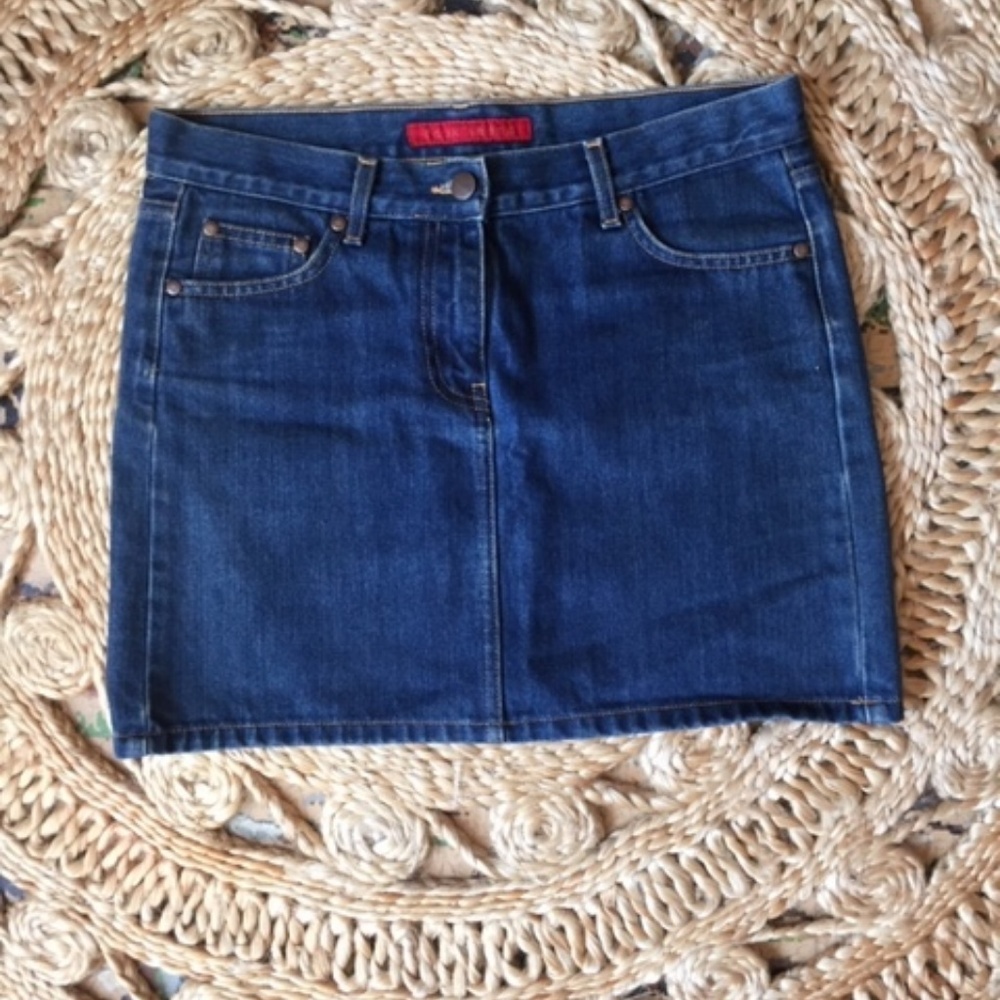 Dark Denim Mini Skirt